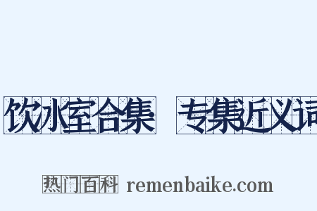 饮冰室合集·专集近义词是什么意思的图片